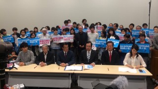 参院選へ向け、市民連合と野党4党による政策協定調印