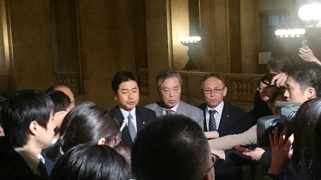 金田法相の辞任要求、4野党国対委員長会談