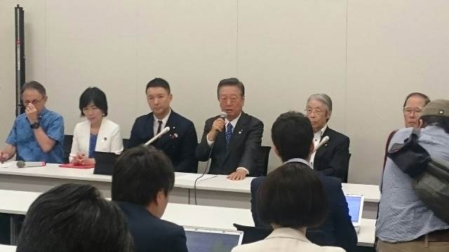 【2017年5月23日】自由党・社民党緊急共同記者会見