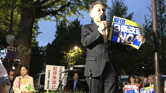 「森友学園疑惑徹底追及！安倍内閣は総辞職を！国会前連続行動」開催