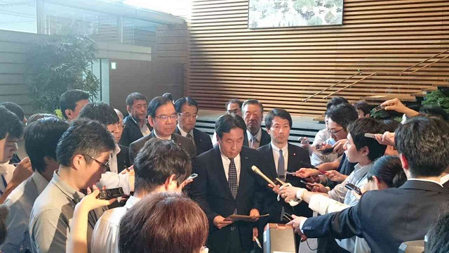 「平成30年7月豪雨」災害についての緊急申し入れ　野党6党派党首