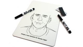 ニコラス・ケイジのヘアスタイルをホワイトボードにデザインしてみよう