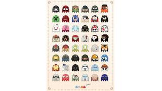 全部言えるかな？ 有名キャラがパックマンのモンスターに変身