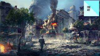 第3次世界大戦の惨状を描いた『モダン・ウォーフェア 3』のコンセプトアート