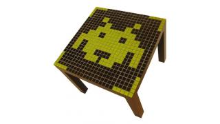 『スペースインベーダー』の可愛いドット絵テーブル