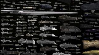 有名SF艦船を網羅！ 各種宇宙船のサイズ比較チャート