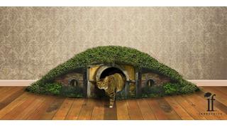 ビルボが嫌がるぞ！ ホビットの家がモチーフのネコトイレ