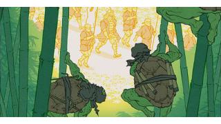 カワハンガ！ 浮世絵風にアレンジされた「ニンジャ・タートルズ」