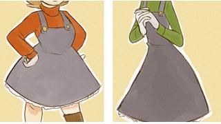 マリ子とルイ美の大冒険！「スーパーマリオシスターズ」の登場人物はこうだ！なアート