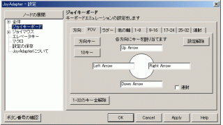 ジョイスティックにキーボード入力を割り当てる うにスキーのブロマガ ブロマガ
