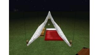 自称中級者のminecraft日記 番外編９ ２ The Camping Mod Tent Sleeping Bagを使おう 鮎滝 渉のブロマガ ブロマガ