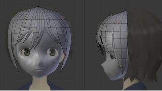 未経験者でもできるmmdキャラモデ講座 髪のモデリングその１ Mmd 3d Blenderなど ブロマガ