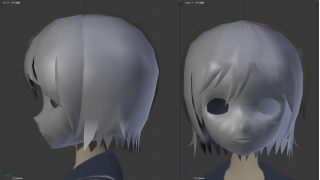髪のモデリングの記事 Mmd 3d Blenderなど ブロマガ