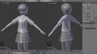 未経験者でもできるmmdキャラモデ講座 服のモデリング Mmd 3d Blenderなど ブロマガ