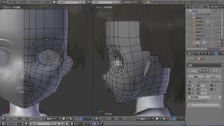 未経験者でもできるmmdキャラモデ講座 顔のモデリングその3 Mmd 3d Blenderなど ブロマガ