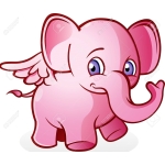 ピンクの象