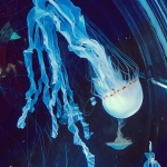 オレンジはさみ