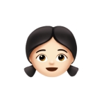 おさげ女子