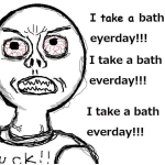 私は毎日お風呂に入ります。