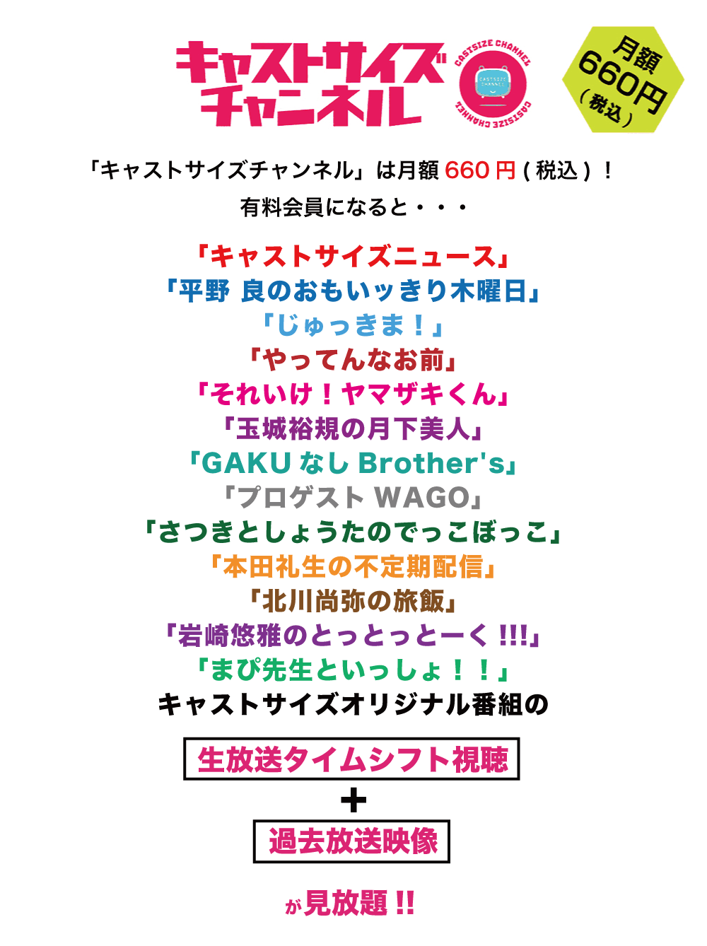 キャストサイズチャンネル(提供：有限会社エス・エル・エフ